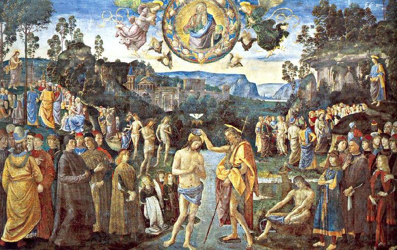 PERUGINO, Pietro Scenes from the Life of Christ China oil painting art